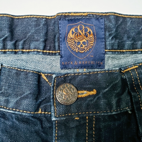 Rock & Republic | Men's Rigid Dark Jeans 34x30 - Picture 11 of 16